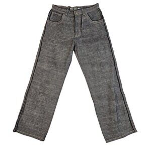 Ecko Unltd Jeans Size 38 Black Baggy Fit Y2K Contrast Grunge Skater Y2k Style AU